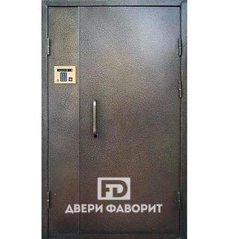 Стальная дверь в подъезд с домофоном (ручка скоба)