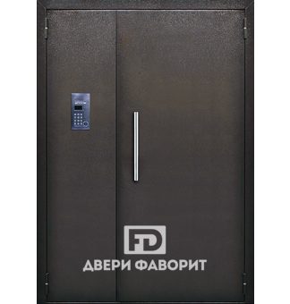 Дверь в подъезд с домофоном (порошковое покрытие)
