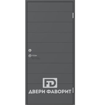 дверь металлическая с терморазрывом отделана порошковым напылением
