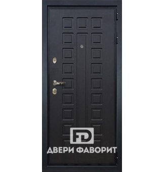 металлическая дверь с терморазрывом покрыта чёрным экошпоном