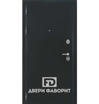 антивандальная дверь в офис чёрного цвета