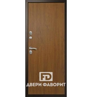 Одностворчатая квартирная дверь с ламинатом на внутренней стороне