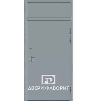 эскиз двери в квартиру с верхней вставкой