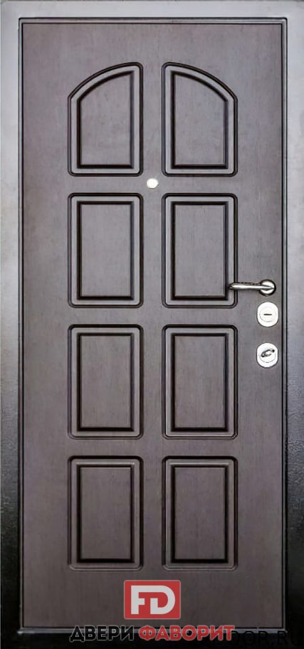 недорогая металлическая дверь с МДФ - МД-1695 - _mdf001-2