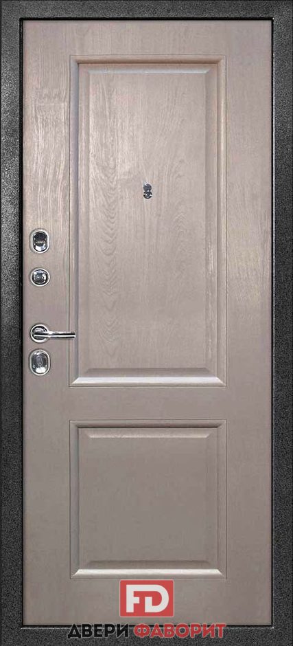 недорогая антивандальная дверь, внутри отделка МДФ - МД-1704 - _mdf010