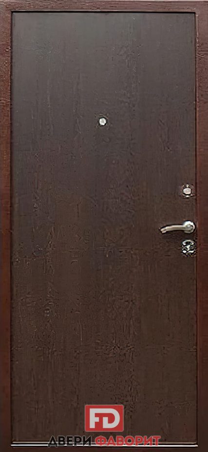 дверь из стали с мдф отделкой внутри