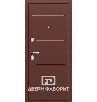 дверь железная в загородный дом с отделкой цинкогрунт