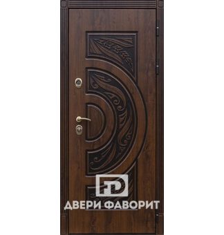 стальная дверь без глазка с отделкой винорит