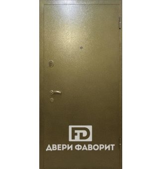 стальная дверь с порошковым напылением коричневого оттенка