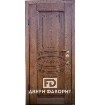 входная стальная дверь с отделкой массив дуба