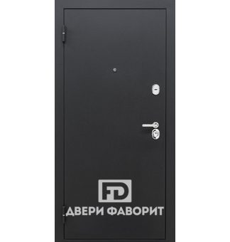 дверь стальная с циекогрунтом черного цвета