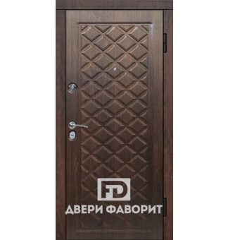 дверь металлическая отделана мдф с узором ромбы