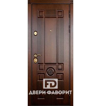 дверь из металла для стандартного проема с мдф