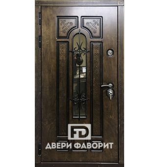 Дверь с зеркалом (три петли)
