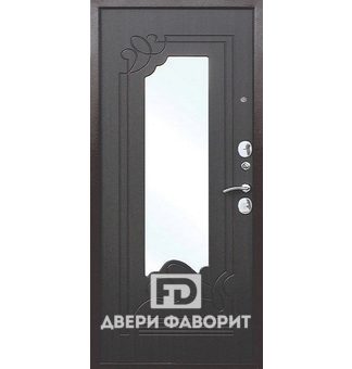 Дверь с зеркалом, отделка МДФ