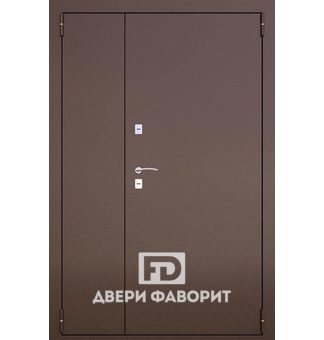 антивандальная двустворчатая дверь в тамбур, покрашена с двух сторон порошковой краской