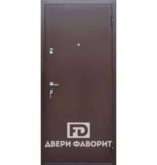 уличная стальная дверь с шумоизоляцией отделанная порошковым напылением