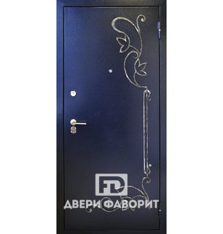 дверь уличная с терморазрывом покрыта порошком с ковкой