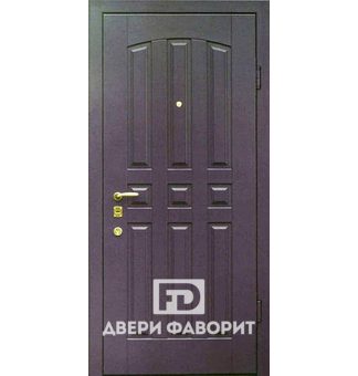 входная уличная дверь с терморазрывом отделана мдф