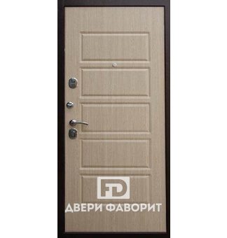 уличная стандартная дверь с отделкой мдф