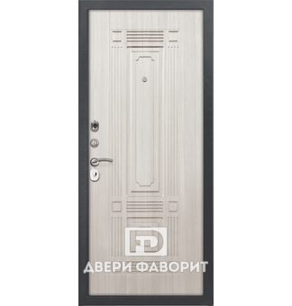 дверь стальная уличная отделана мдф с фрезерным узором
