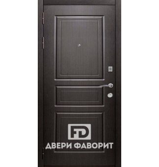 Уличная входная дверь с чёрным виноритом